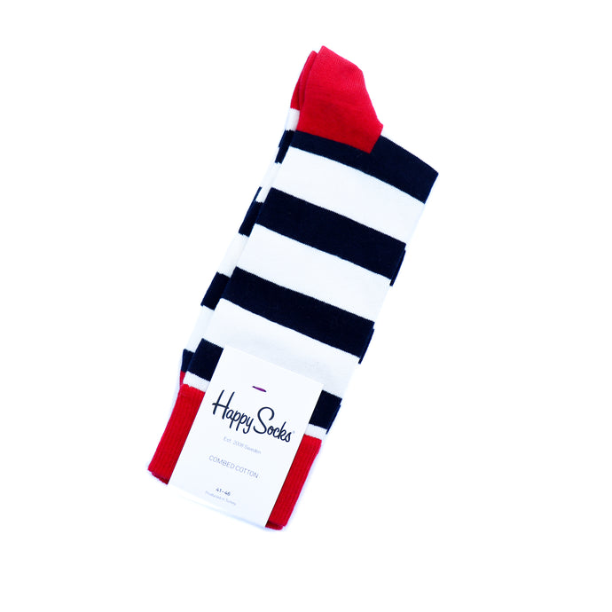 Blue & Red Striped Socks - Mankind Co.